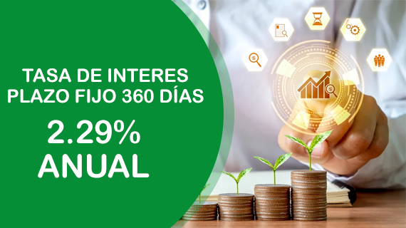TASA DE INTERS PLAZO FIJO 360 DIAS